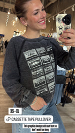 Cassette Tape Burnout Pullover