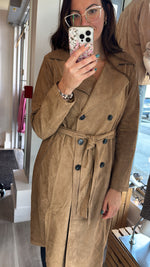 Timeless Suede Trench Coat