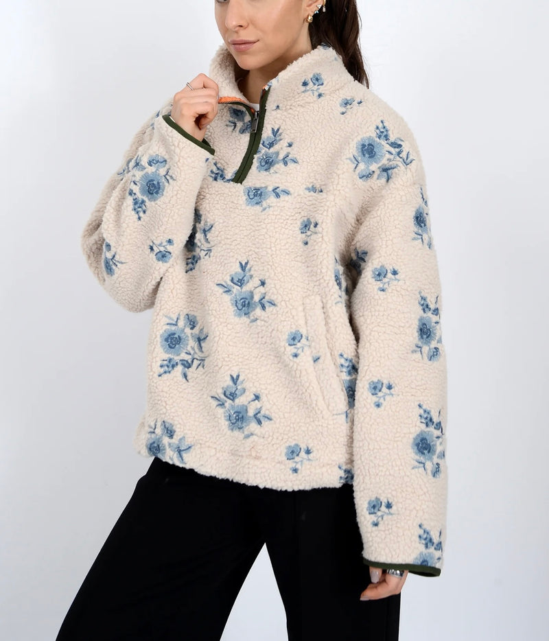 Poppy Sherpa Pullover