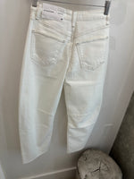 Ivory Frame Barrel Jeans
