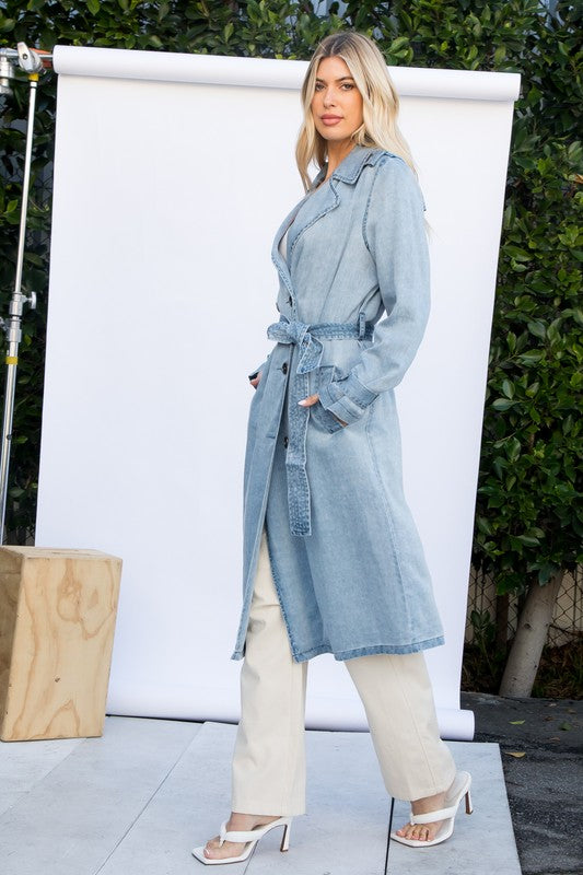 Tencel Denim Trench