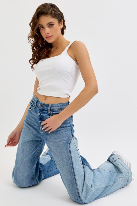 Flip Side Wide Leg Denim