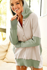 Two Tone Pullover | Cream/Mauve