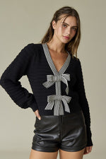 Harper Bow Sweaters