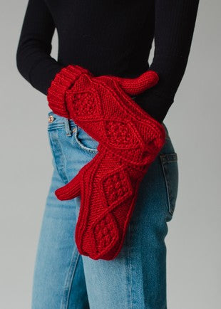 Cable Knit Mitts | 7 colours