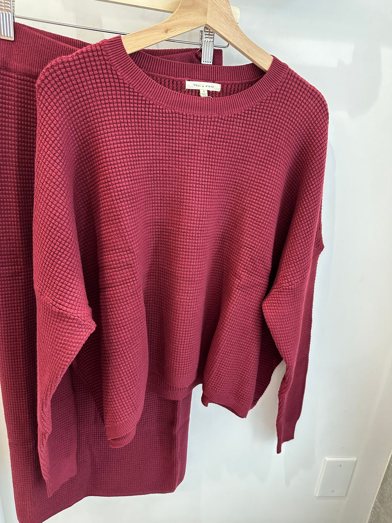 Knit Waffle Hi-Lo | 6 colours