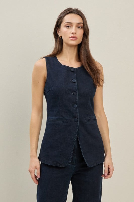 Indigo Denim Vest