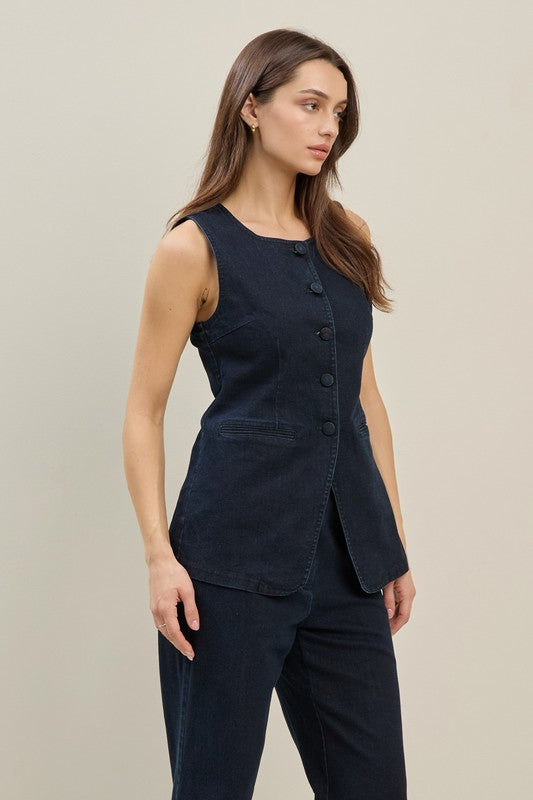 Indigo Denim Vest