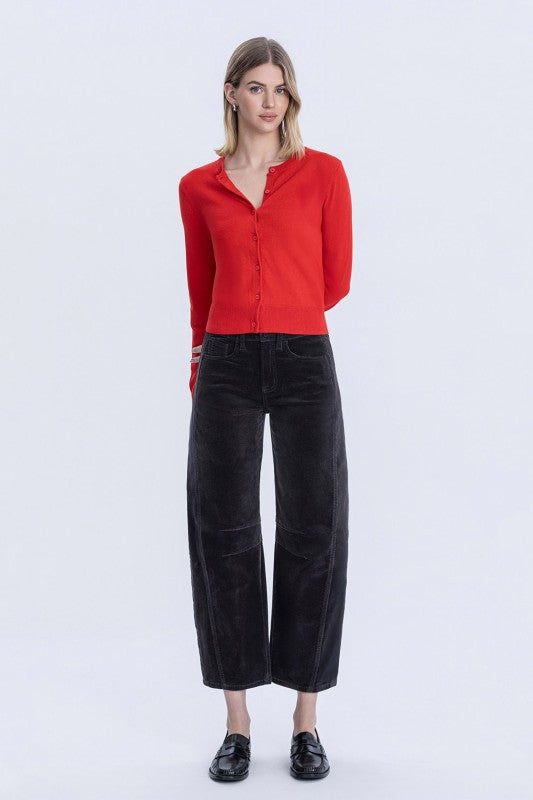 Corded Barrel Pants