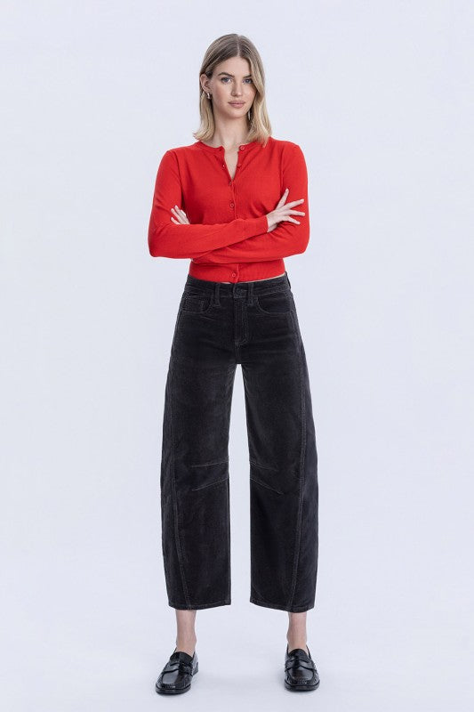 Corded Barrel Pants