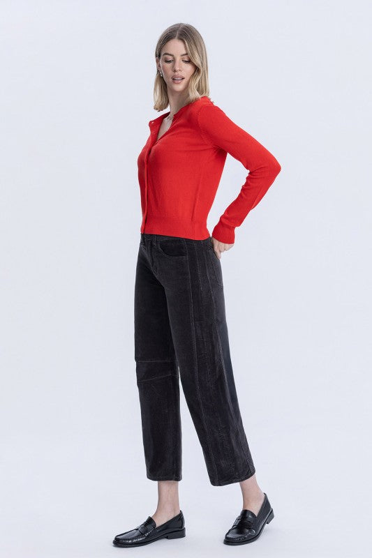 Corded Barrel Pants
