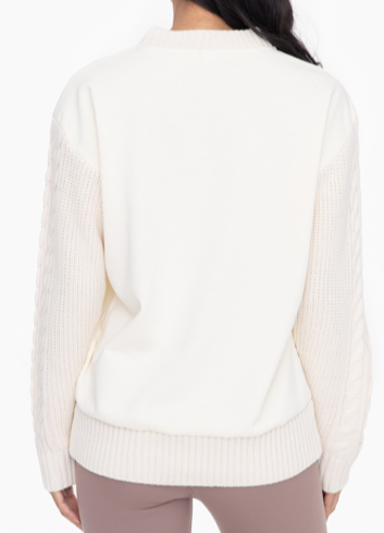 Creme Cable Knit
