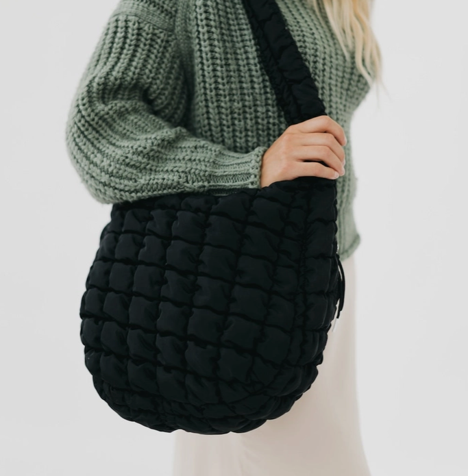 Quilted Hobo Tote | 5 colours