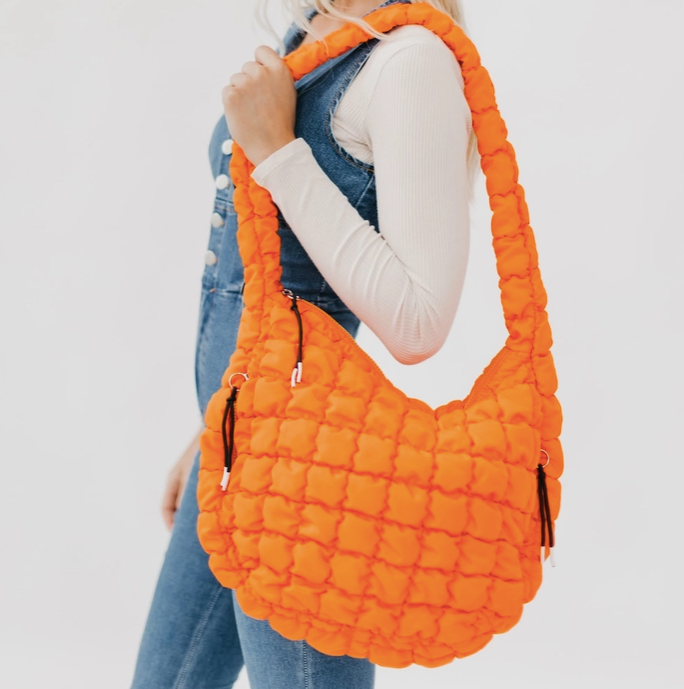 Quilted Hobo Tote | 5 colours