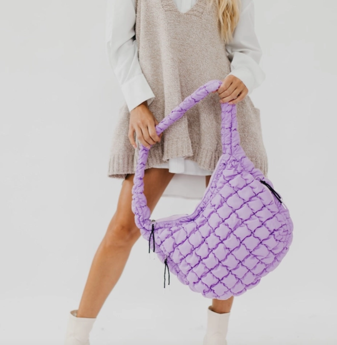 Quilted Hobo Tote | 5 colours