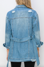 Laura Belted Denim Jacket