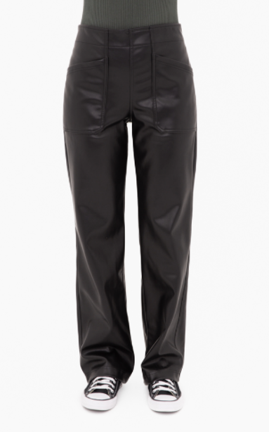 Wendy WIde Leg Leather Pant