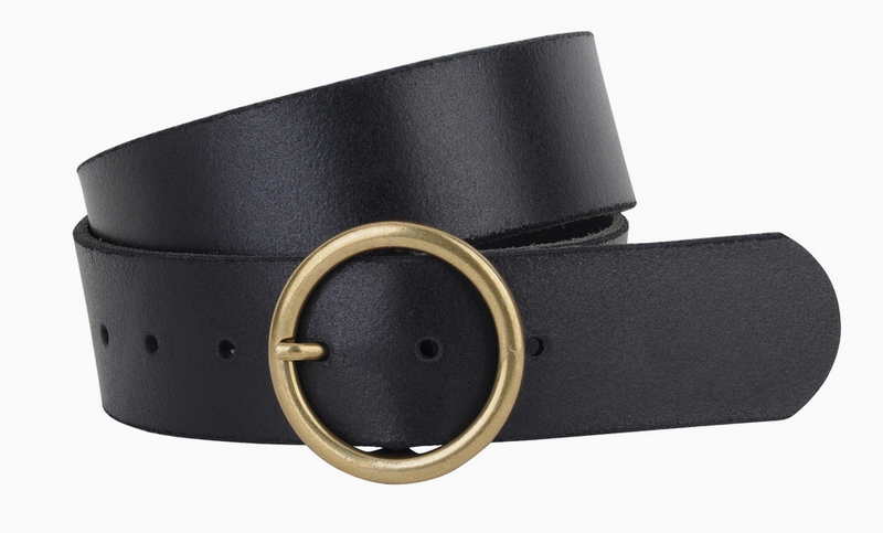 Wide Circle Buckle Belt