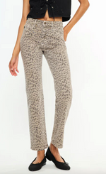 Leopard Straight Leg Denim