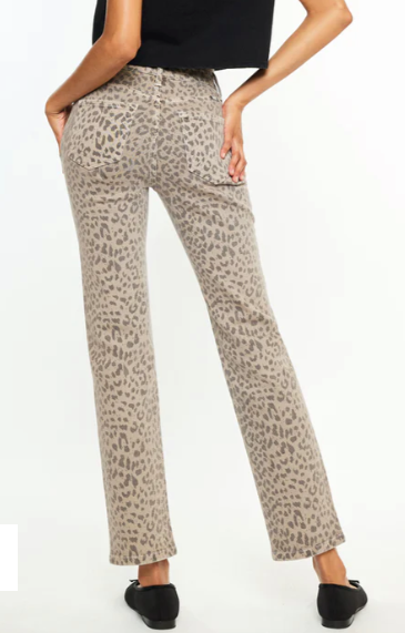 Leopard Straight Leg Denim
