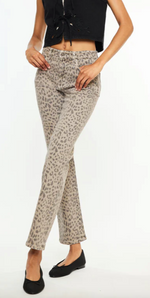 Leopard Straight Leg Denim