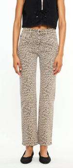 Leopard Straight Leg Denim
