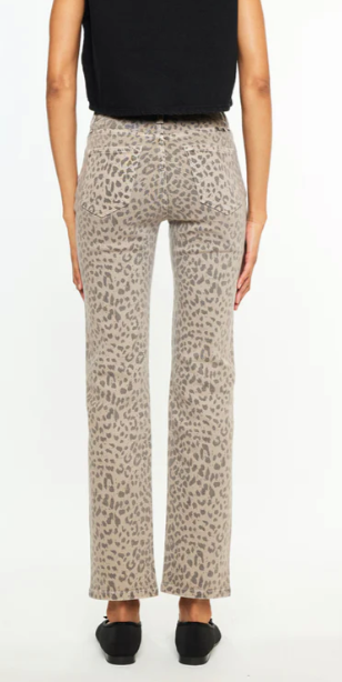 Leopard Straight Leg Denim