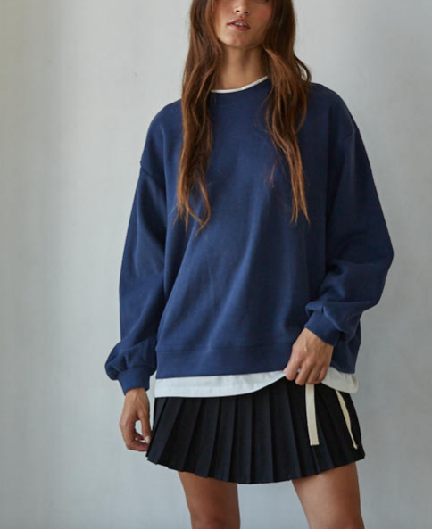 Twofer Pullover Crew | 3 colours
