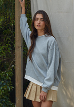 Twofer Pullover Crew | 3 colours