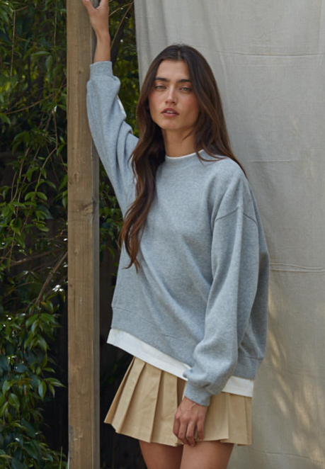 Twofer Pullover Crew | 3 colours