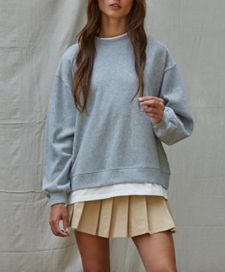 Twofer Pullover Crew | 3 colours