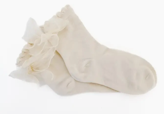 Tulle Bow Socks