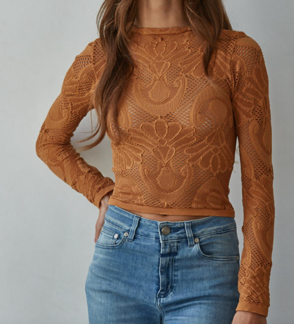 Jacquard Mesh Top | 4 colours