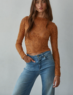 Jacquard Mesh Top | 4 colours