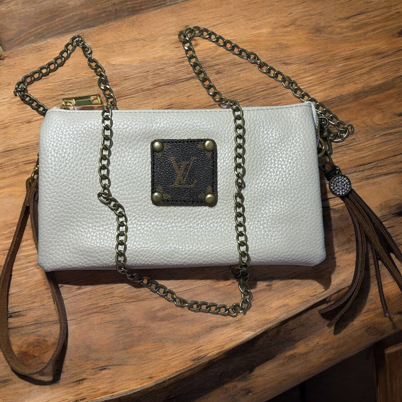 UpCycled LV Crossbody Bag | Cream