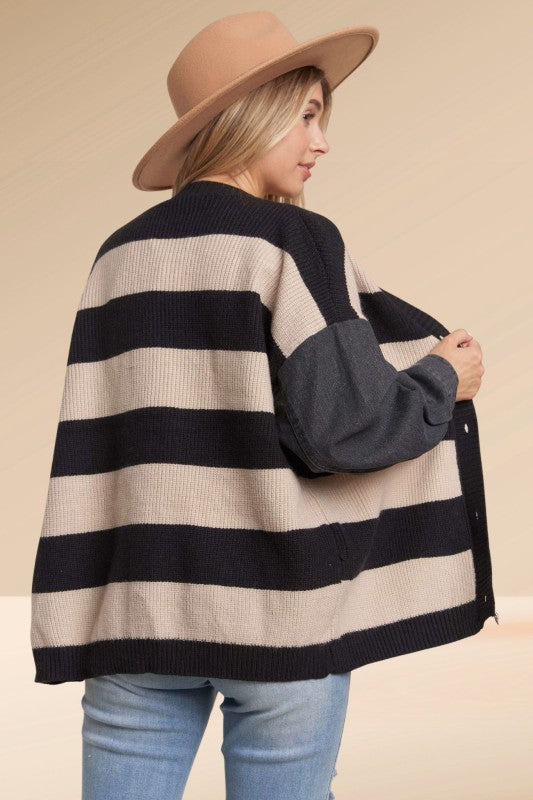 Denim Sleeve Cardi | 2 colours