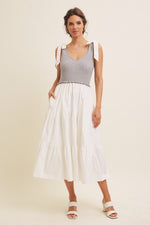 Grey Skies Midi Dress