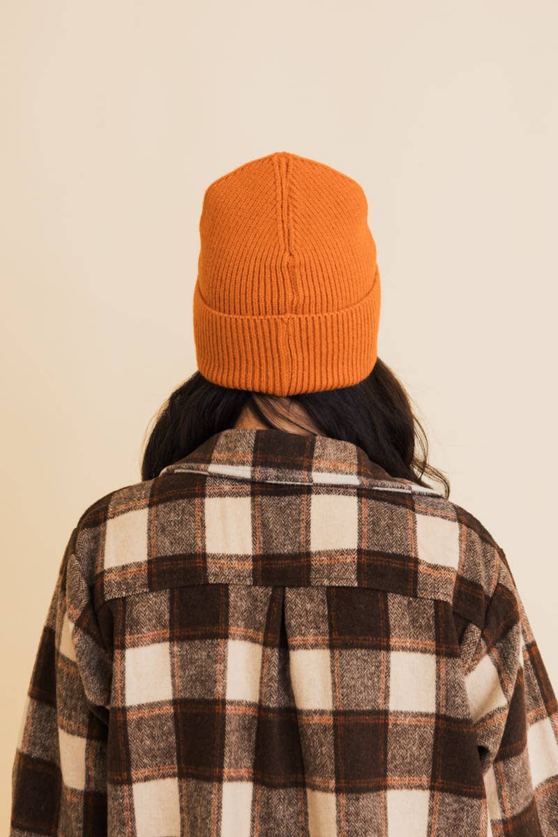 Smiley Embroidered Beanie