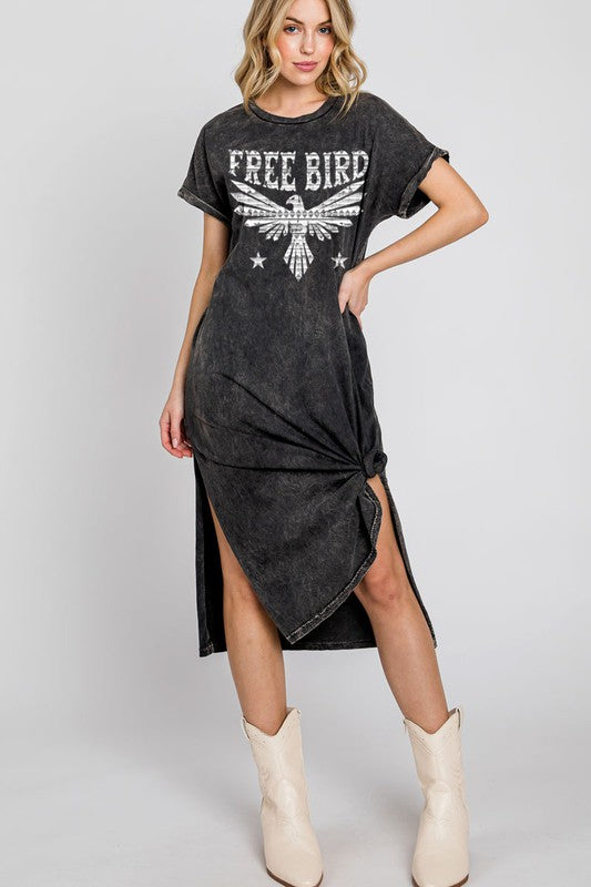 Free Bird Tshirt Dress