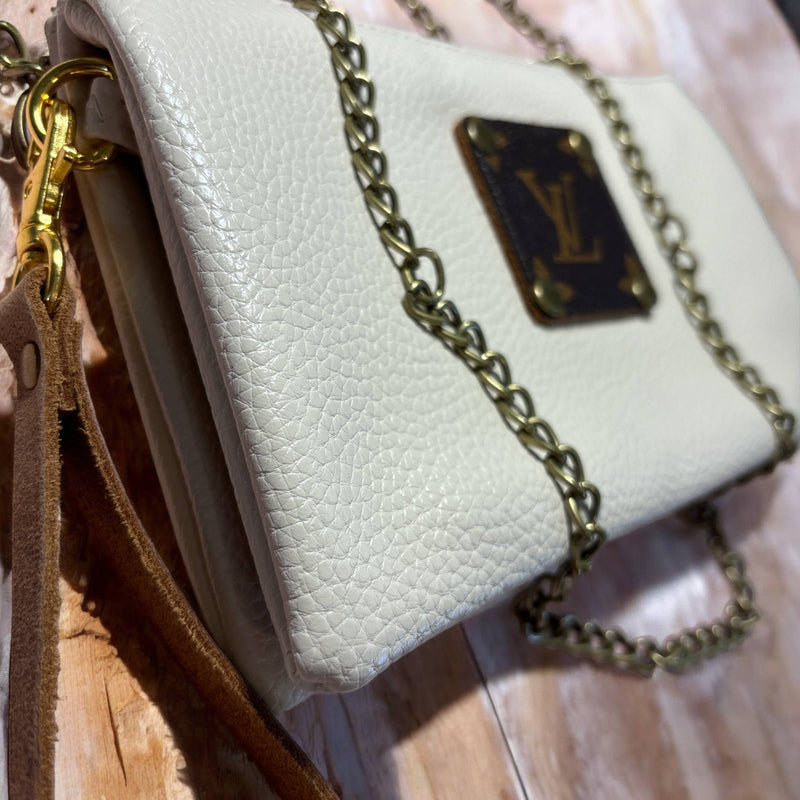 UpCycled LV Crossbody Bag | Cream