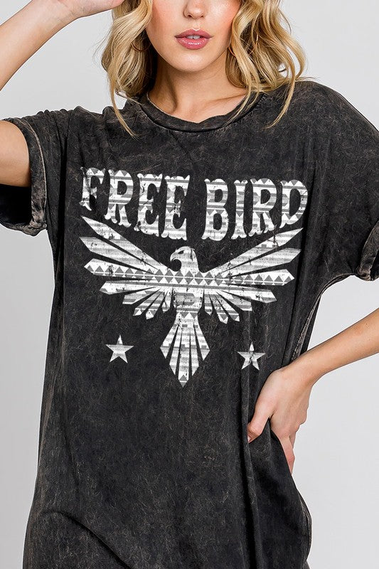 Free Bird Tshirt Dress