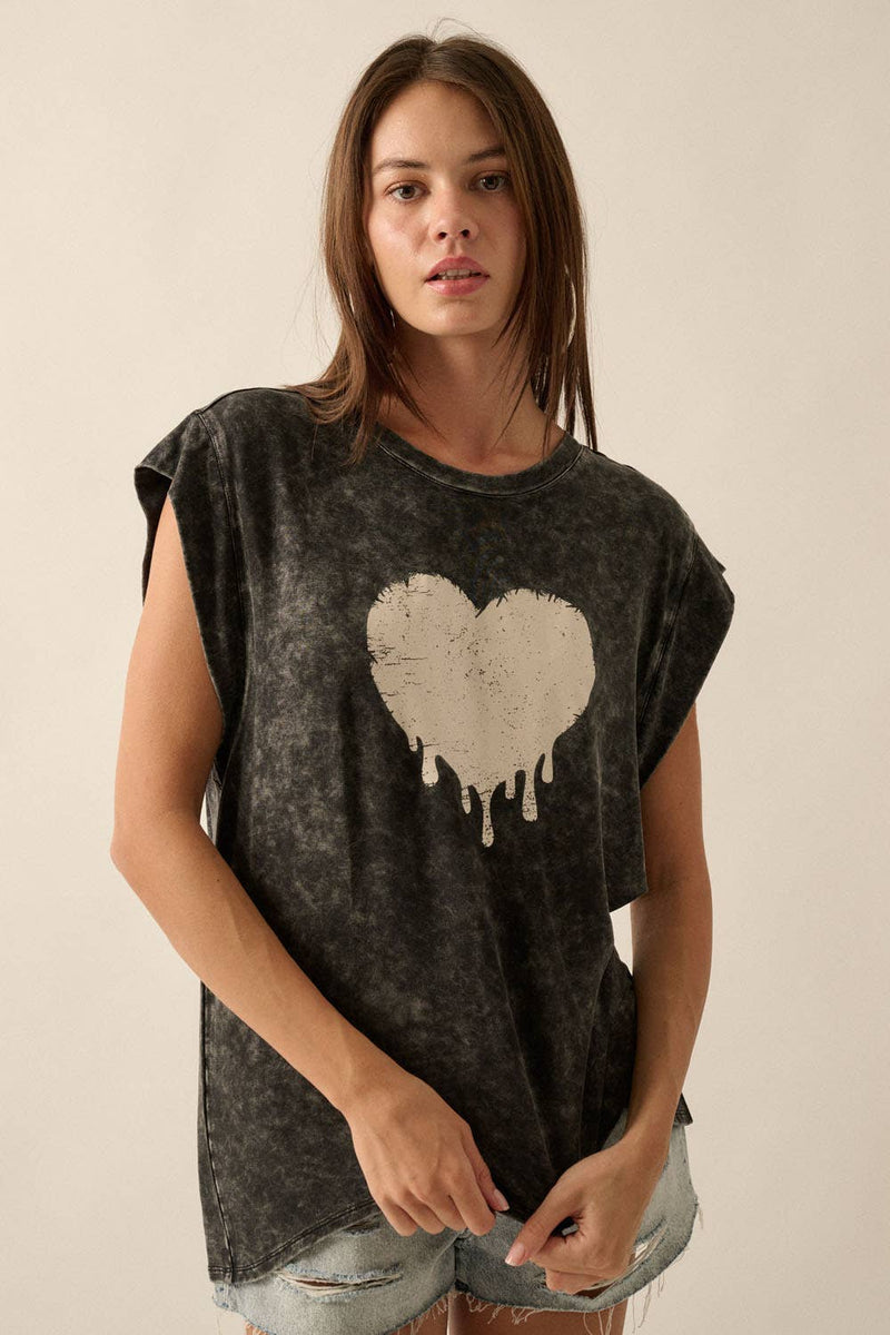 Melted Heart Vintage Tee