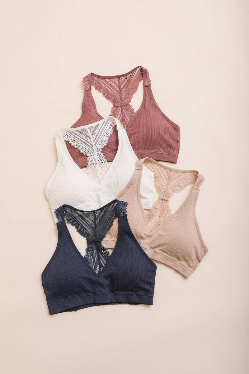 Lacey Racerback Bralette | 4 colours