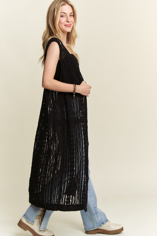 Crochet Maxi Vest | 3 colours