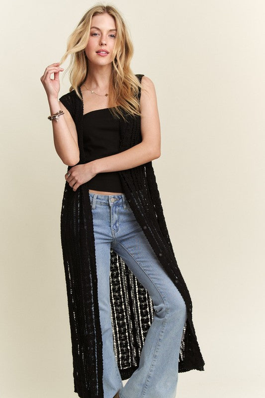 Crochet Maxi Vest | 3 colours