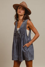 Pintuck Romper