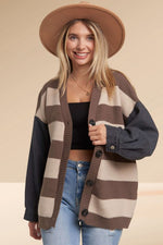 Denim Sleeve Cardi | 2 colours