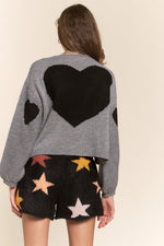 Back Heart Cardi