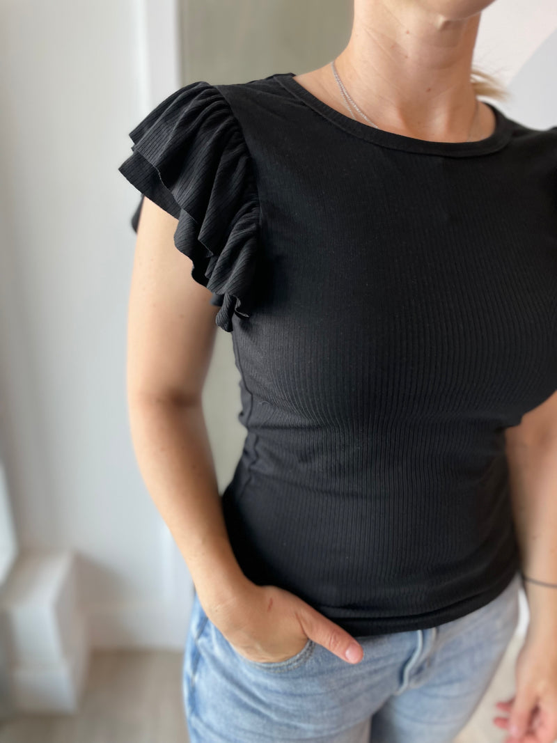 Ruffle Tee (2 colours)