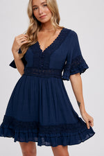 Victoria Mini Dress | Navy